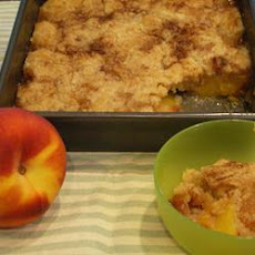 Cookie-Crusted Peach Cobbler