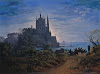 Gothic Church on a Rock by the Sea