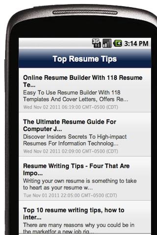 Top Resume Tips