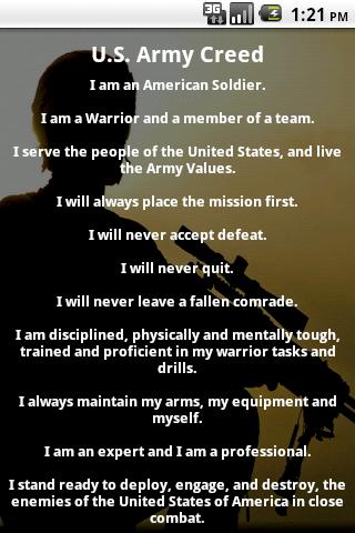 U.S. Army Soldier's Creed