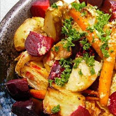Roasted Vegetables With Horseradish Dressing