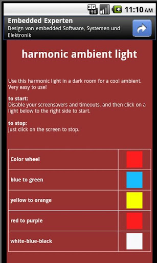 Harmonic Ambient Light