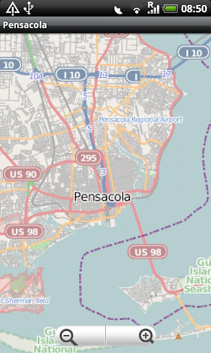 Pensacola Street Map