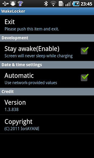 WakeLocker for Galaxy S