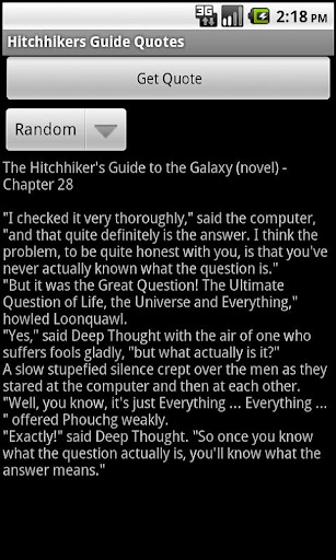 Hitchhikers Guide Quotes