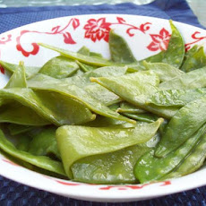 Quick Glazed Snow Peas