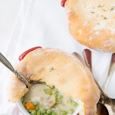Chicken Pot Pie with Parker House Roll Crust