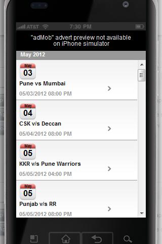 【免費運動App】Cricket Schedule 2012-APP點子