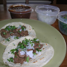 Taqueria Style Tacos-Carne Asada