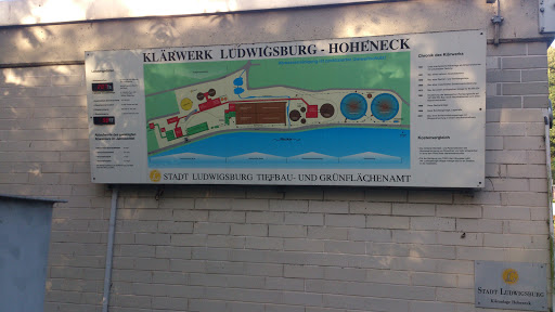 Infotafel Klärwerk Ludwigsburg