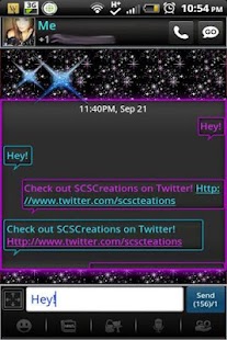 How to get GO SMS - Blue N Purple Neon 1.1 mod apk for laptop