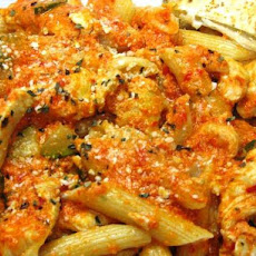 Chicken in sweet and hot pepper sauce