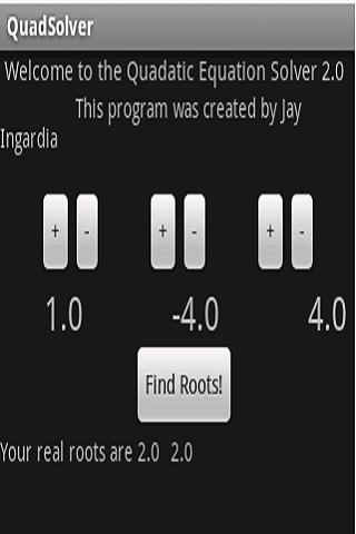 Quadratic Equation Solver