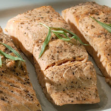 Poached Salmon with Green Goddess Dressing