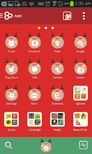 How to install Red Rudolph Go launcher theme patch 1.2 apk for android