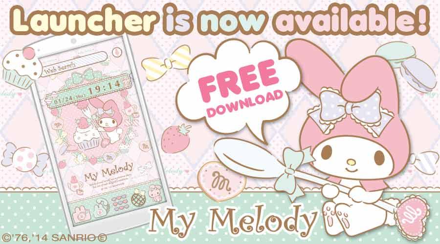 Android application My Melody Launcher Sugar Sweet screenshort