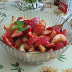 Peaches & Strawberries in Marsala