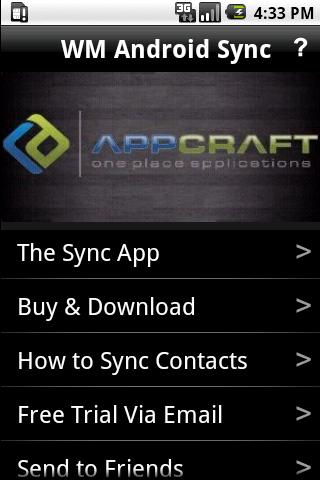 WM Android Contact Sync