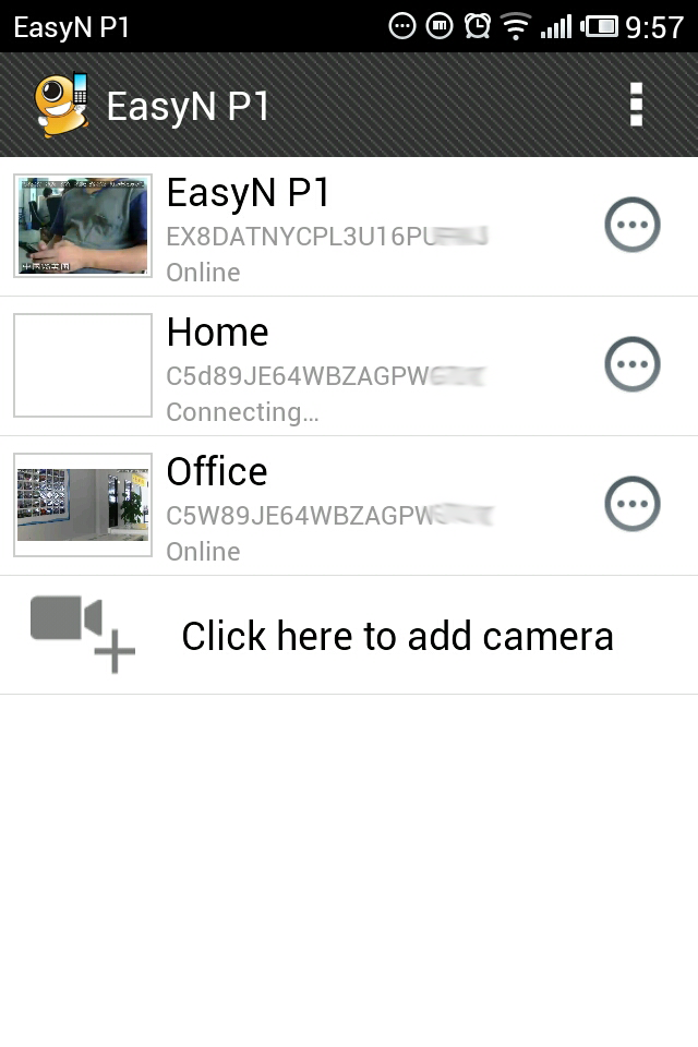 Android application EasyN P1 screenshort