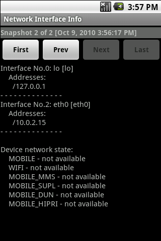 Network Interface Info