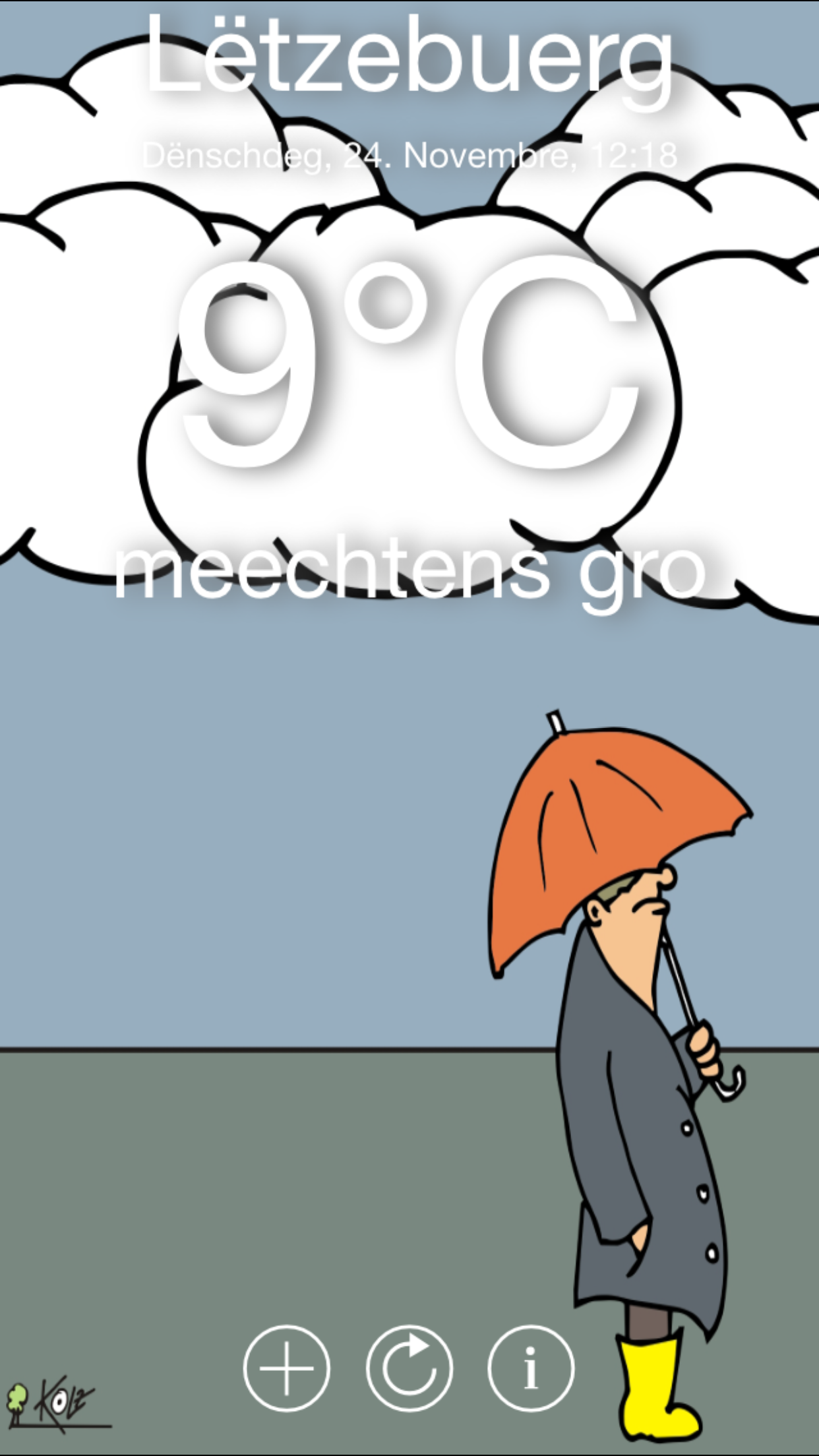 Android application Luxemburger Wetter screenshort