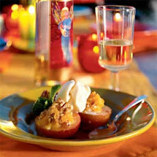 Roasted Plums with Ginger and Pecans