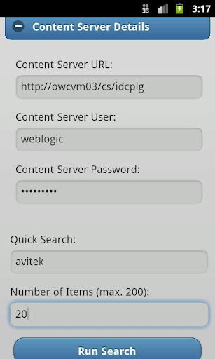 Oracle WebCenter Quick Search