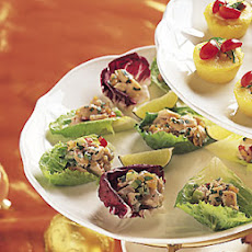 Herbed Chicken-Chutney Salad on Lettuce Leaves