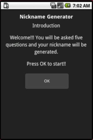 Nickname Generator