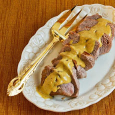 Easy Pan-Fried Pork Tenderloin with Mustard Sauce