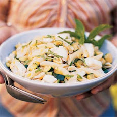 Penne with Halibut, Zucchini, and Mint