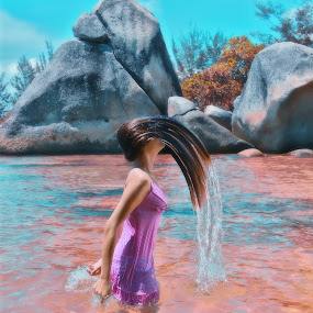 Ryan in action by Ismed  Hasibuan  - People Body Parts ( part of body, is, color, woman, name, stone, her, beach, ryan )