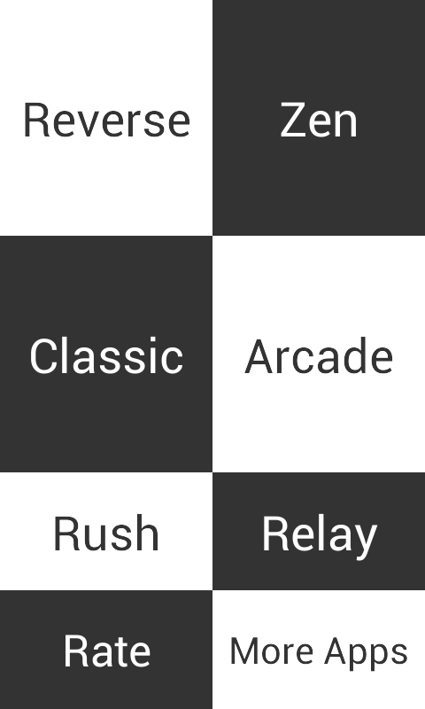 Android application piano arcade screenshort