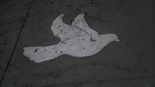 Bray St. Sidewalk Message Of Peace.