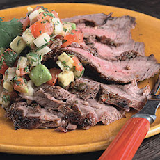 Flank Steak with Tomato-Avocado Salsa