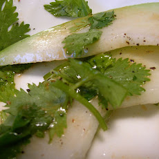 Roasted Chayote and Red Pepper Salad With Tangerine Dressing