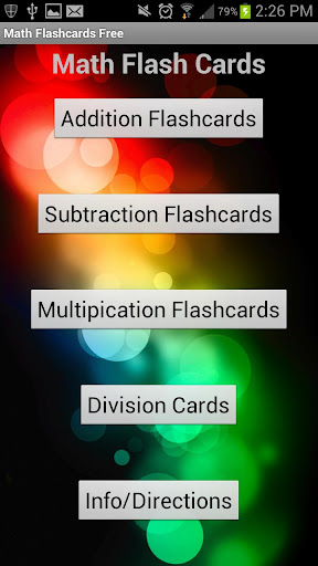 Math Flash Cards Free