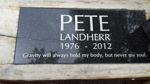 Pete Landherr Memorial Bench