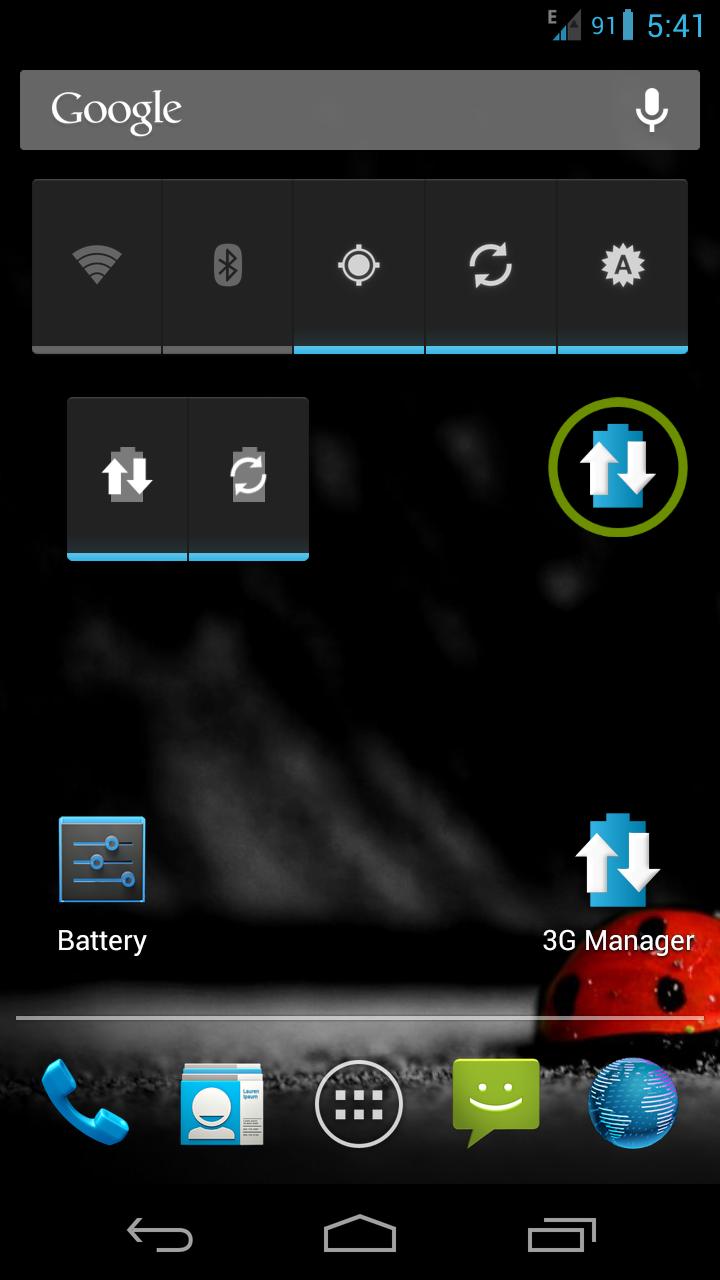 Android application 3G Manager - Battery saver screenshort