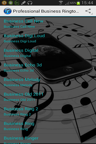 Android application Professional Ringtones Pro screenshort
