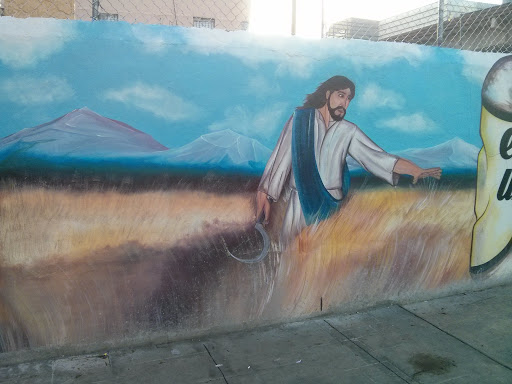 Mural De Jesus Y Su Trigo