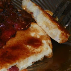 Apple-Bacon Pancakes With Cider Syrup