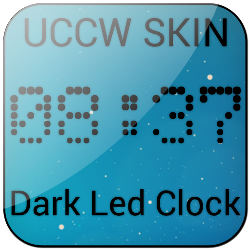Dark Led Clock UCCW SKIN Free 個人化 App LOGO-APP開箱王