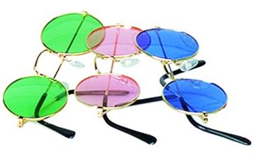 Gafas hippie de colores