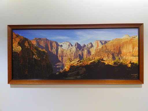 Panoramic Canyon View Printed On Canvas