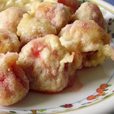 Fried Strawberries With Honey Cream