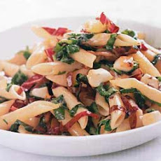 Penne with Wilted Arugula, Radicchio, and Smoked Mozzarella