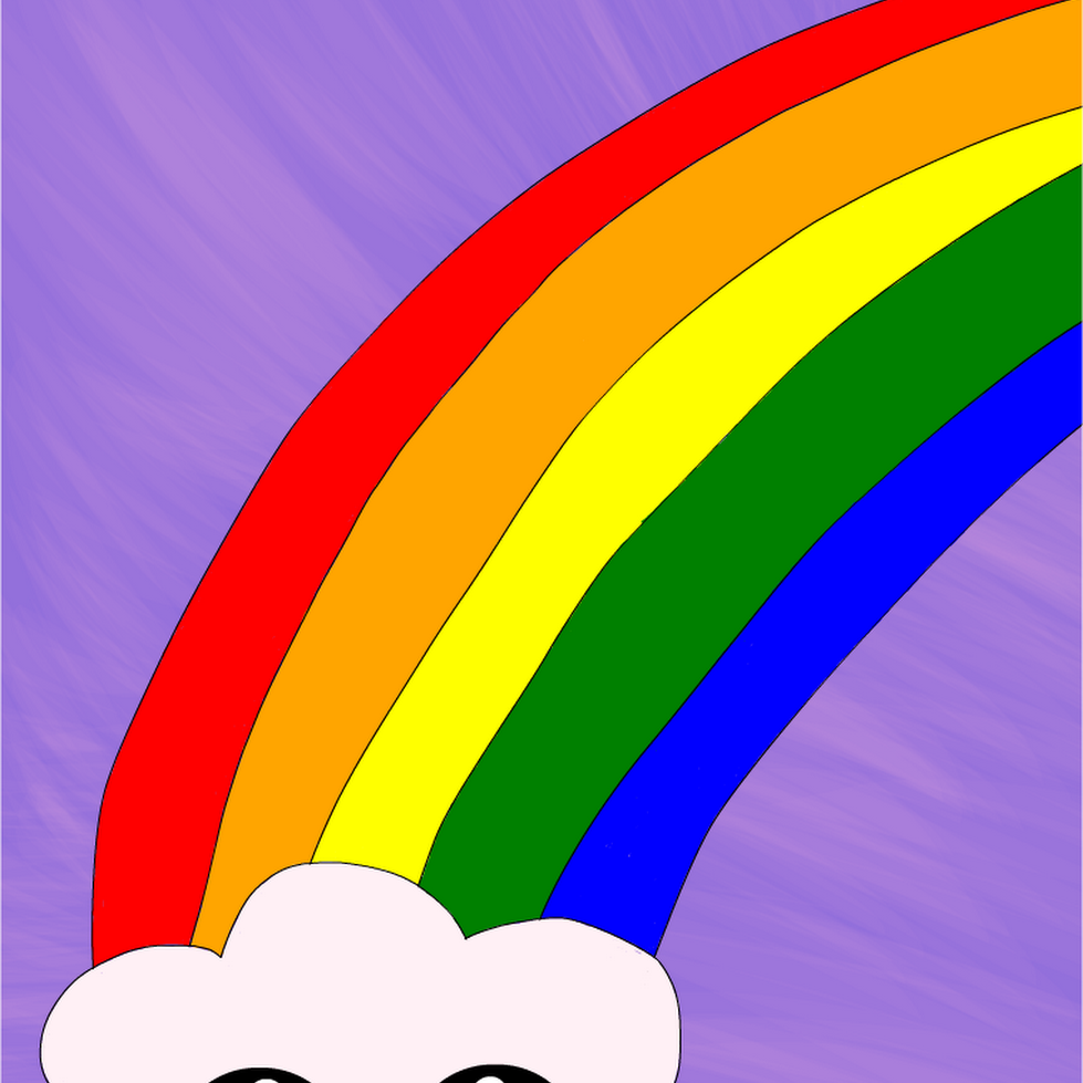 Creative Sketch Drawings Rainbows for Beginner
