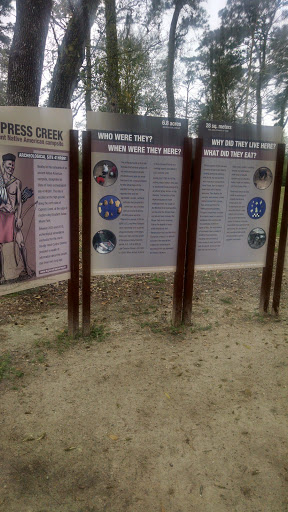 Cypress Creek Ancient Native American Campsite Sign