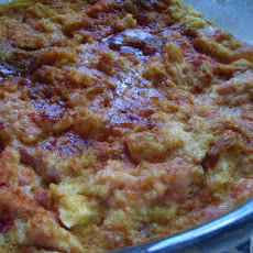 Microwave Peach & Apricot Bread Pudding